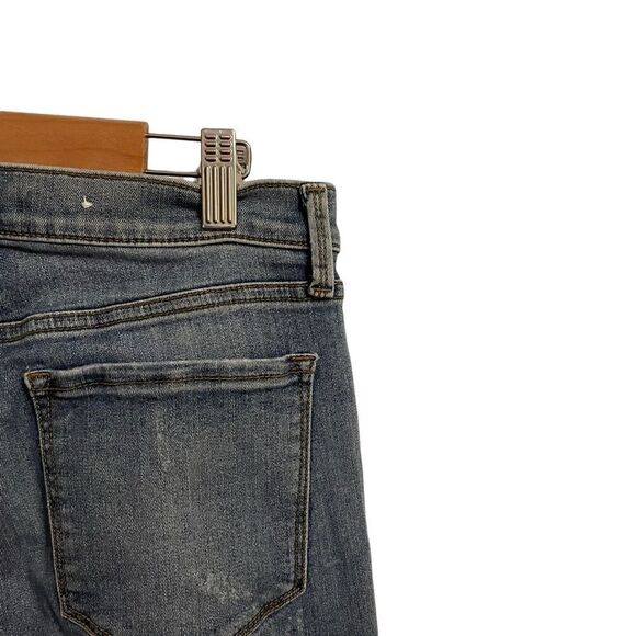 Banana Republic Flare Amsterdam Distressed Mid Rise Jeans Size 27P - Picture 7 of 9